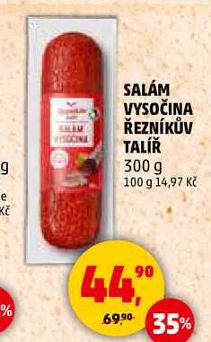 SALÁM VYSOČINA ŘEZNÍKŮV TALÍŘ, 300 g  