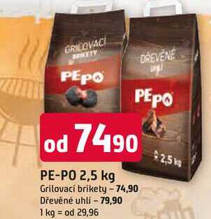 PE-PO Grilovaci brikety 2.5kg 