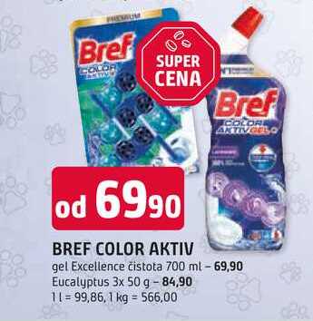 BREF COLOR AKTIV gel Excellence čistota 700 ml 