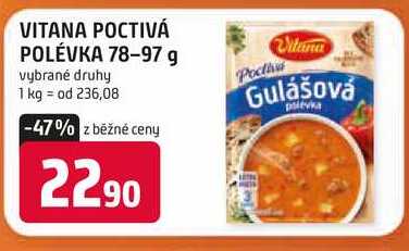 VITANA POCTIVÁ POLÉVKA 78-97 g
