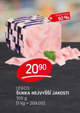 ŠUNKA NEJVYŠŠÍ JAKOSTI 100g
