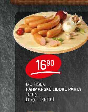 FARMÁŘSKÉ LIBOVÉ PÁRKY 100g