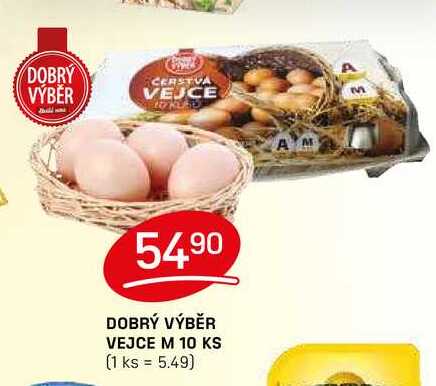 DOBRÝ VÝBĚR VEJCE M 10 KS
