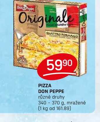 PIZZA DON PEPPE různé druhy 340 -370 g 