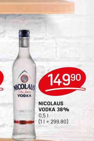 NICOLAUS VODKA 38% 0,5l