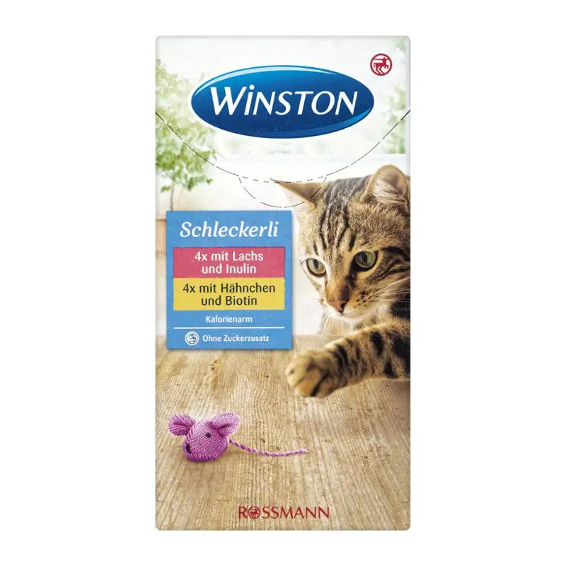 Winston Pamlsek pro kočky kuřecí s lososem, 120 g