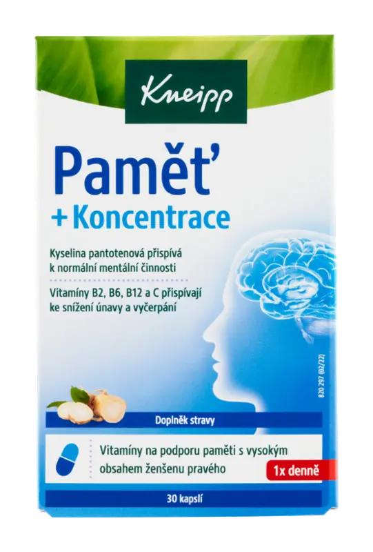 Kneipp Paměť a koncentrace, doplněk stravy, 30 ks