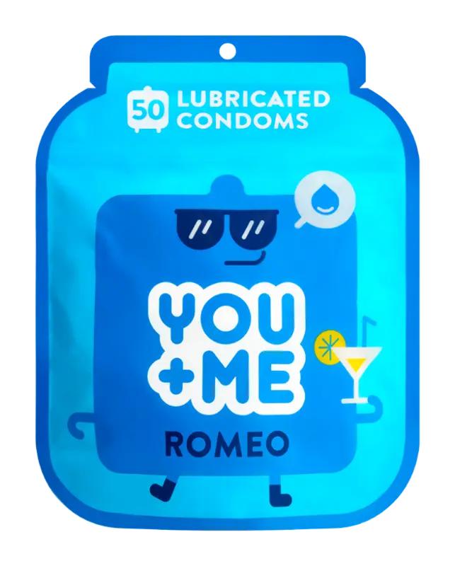 YOU & ME Kondomy extra lubrikované Romeo, 50 ks