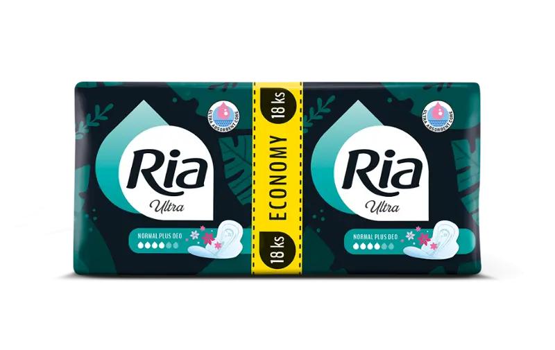 Ria Hygienické vložky Ultra Normal Plus Deo, 18 ks