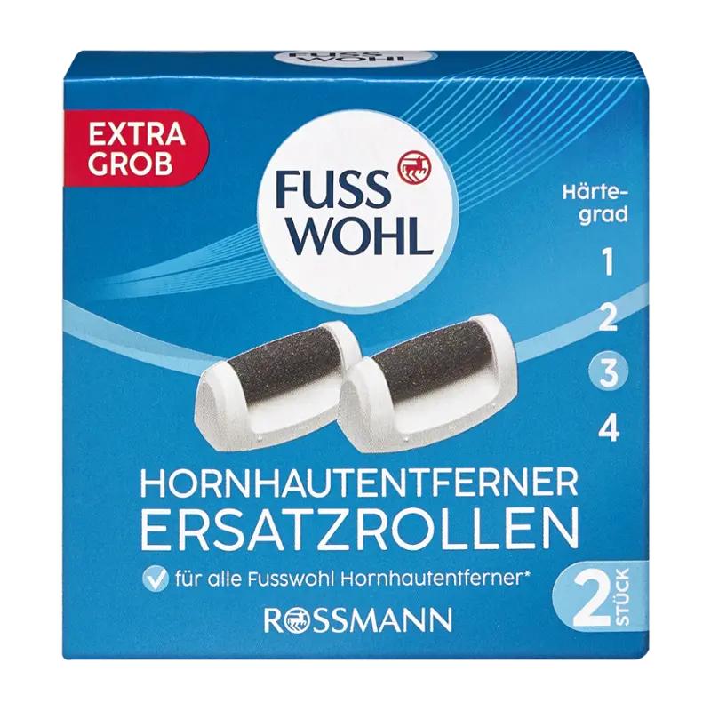 Fusswohl Náhradní hlavice k elektrickému pilníku, extra hrubost 3, 2 ks