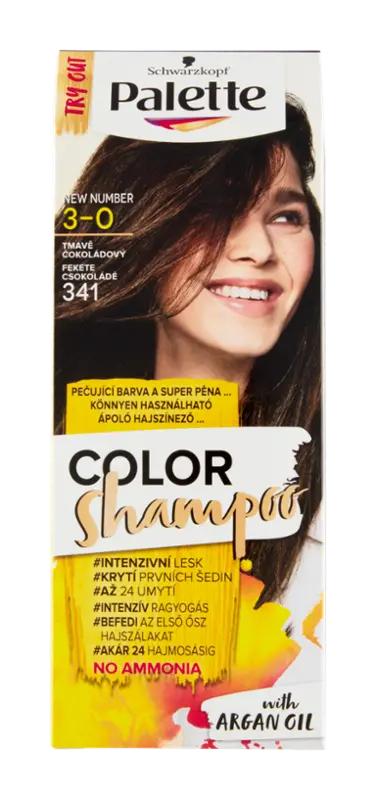 Palette Barva na vlasy Color Shampoo 3-0 (341) tmavě čokoládový, 1 ks