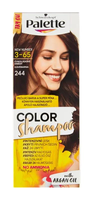 Palette Barva na vlasy Color Shampoo 3-65 (244) čokoládově hnědý, 1 ks