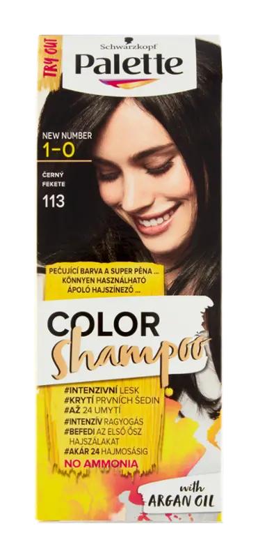Palette Barva na vlasy Color Shampoo 1-0 (113) černý, 1 ks