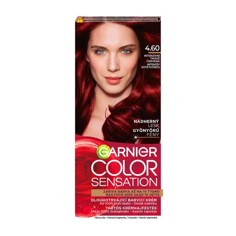 Garnier Barva na vlasy Color Sensation 4.60 intenzivní tmavě červená, 1 ks