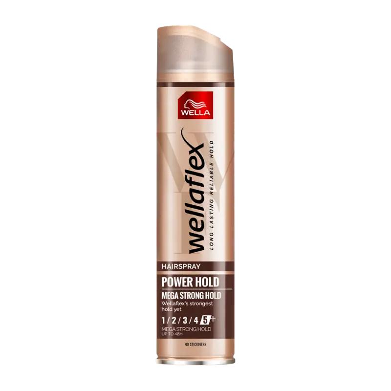 Wellaflex Lak na vlasy Power Hold Mega Strong, 250 ml