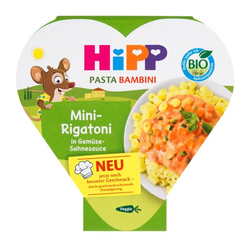 HiPP BIO Mini-Rigatoni zelenina a smetanová omáčka, 250 g