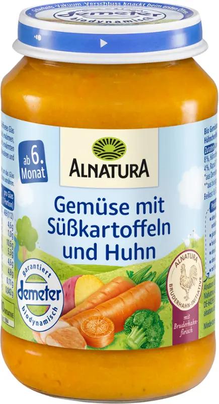 Alnatura BIO Příkrm batáty a kuřecí maso, 190 g