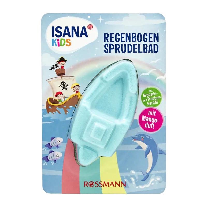 ISANA Kids Duhová pěna do koupele Loď, 1 ks