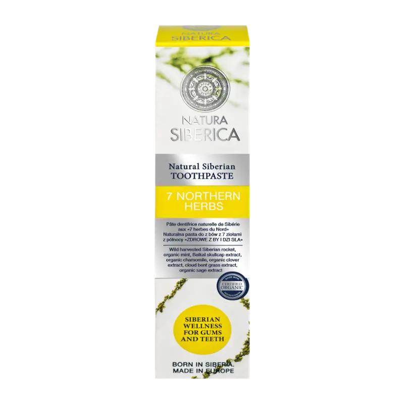 Natura Siberica Zubní pasta 7 Northern Herbs bylinná, 100 g