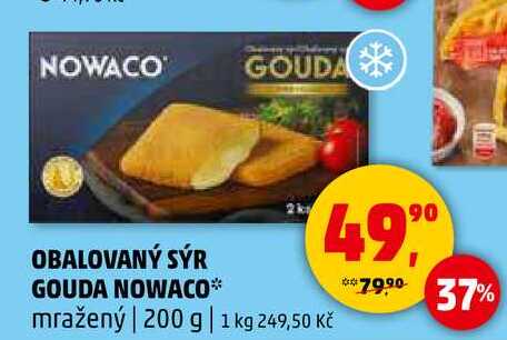 NOWACO GOUDA OBALOVANÝ SÝR, 200 g 