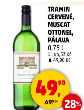 TRAMIN CERVENÉ, 0,75 l 