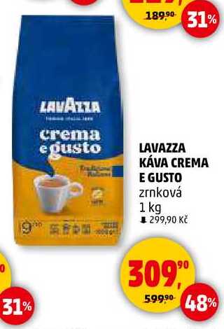 LAVAZZA KÁVA CREMA E GUSTO zrnková, 1 kg 