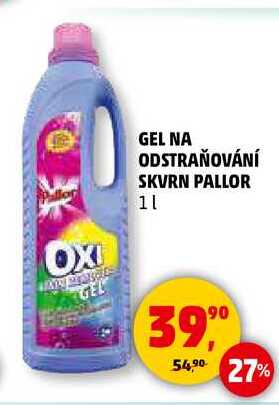 GEL NA ODSTRAŇOVÁNÍ SKVRN PALLOR, 1 l 