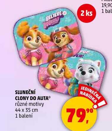 SLUNEČNÍ CLONY DO AUTA různé motivy 44 x 35 cm, 1 balení