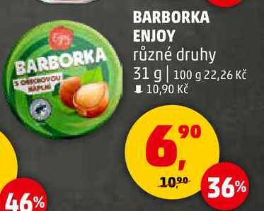 BARBORKA ENJOY různé druhy, 31 g