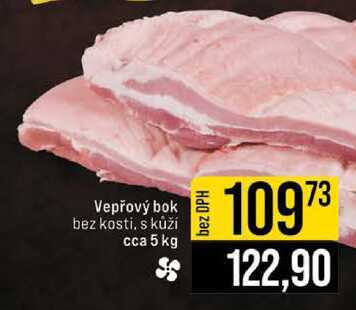 Vepřový bok bez kosti, s kůží cca 5 kg 