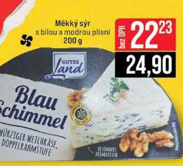 Měkký sýr s bilou a modrou plísni 200 g 