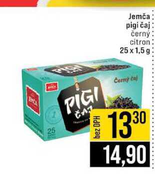 Jemča pigi čaj černý citron 25 x 1,5 g 