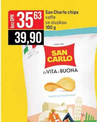 San Charlo chips vafle se slupkou 100 g 