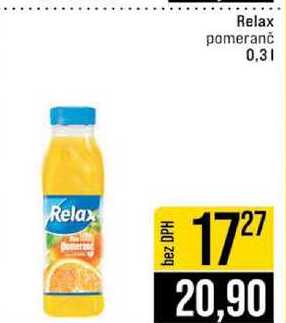 Relax pomeranč 0,3l