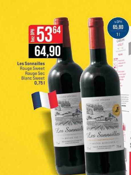Les Sonnailles Rouge Sweet Rouge Sec Blanc Sweet 0,75l