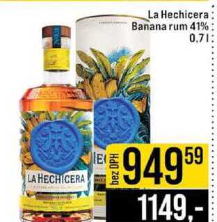 La Hechicera Banana rum 41% 0,7l