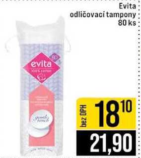 Evita odličovací tampony 80 ks