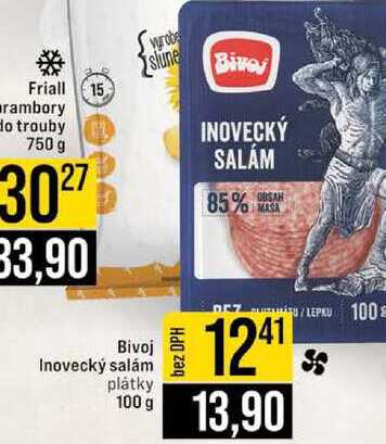 Bivoj Inovecký salám plátky 100 g