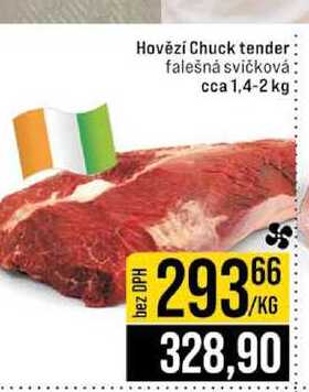 Hovězí Chuck tender falešná svíčková cca 1,4-2 kg