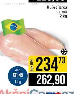 Kuřecí prsa solená 2 kg