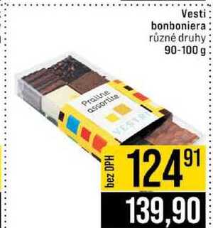 Vesti bonboniera různé druhy 90-100 g 