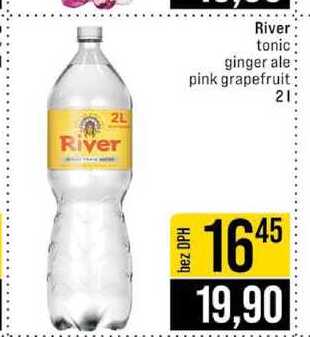 River tonic River ginger ale pink grapefruit 2l