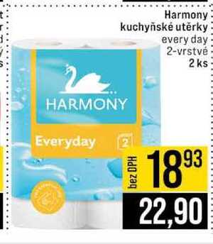 Harmony kuchyňské utěrky every day 2-vrstvé 2 ks 