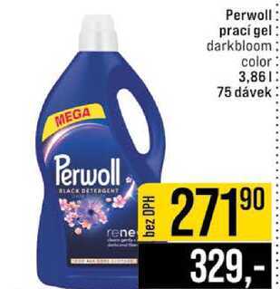 Perwoll prací gel darkbloom color 3,86l 75 dávek 