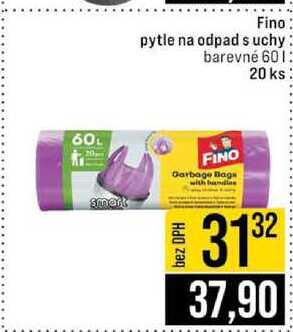 Fino pytle na odpad s uchy barevné 60l