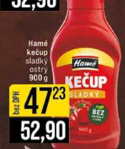 Hamé kečup sladký ostrý 900 g  