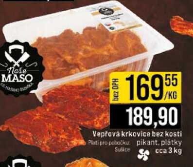 Vepřová krkovice bez kosti 1kg