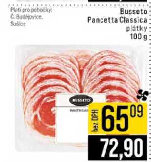 Busseto Pancetta Classica plátky 100 g