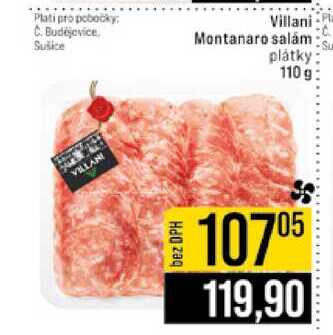 Villani Montanaro salám plátky 110 g