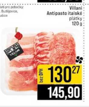 Villani Antipasto italské plátky 120 g